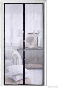 img 4 attached to 🚪 Self-Sealing Magnetic Screen Door - Heavy Duty Mesh Curtain, Pet & Kid Friendly - Fits Doors Up to 39 x 83-Inch