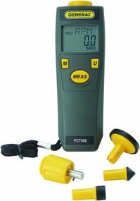 img 1 attached to 🔧 Highly Accurate General Tools PCT900 Digital Contact and Non-Contact Tachometer - the Perfect Tool for Precision Speed Measurements