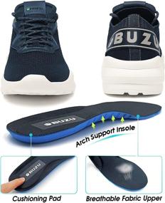 img 2 attached to 👟 BUZU Fashion: Stylish and Breathable Lightweight Sneakers for Men