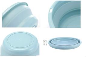 img 1 attached to 🌿 Versatile Green Collapsible Dish Tub Bowl: Lightweight, BPA-Free, Multi-Purpose Wash Basin - xjs