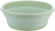🌿 versatile green collapsible dish tub bowl: lightweight, bpa-free, multi-purpose wash basin - xjs logo