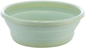 img 4 attached to 🌿 Versatile Green Collapsible Dish Tub Bowl: Lightweight, BPA-Free, Multi-Purpose Wash Basin - xjs