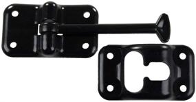 img 1 attached to 🚪 JR Products 10324 Plastic T-Style Door Holder - Black, 3-1/2" - Durable and Stylish Door Holder for Secure and Convenient Doorkeeping