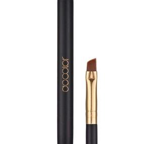 img 1 attached to Docolor Professional Tool - Duo Eyebrow Brush with Angled Brush and Spoolie Brush, Black