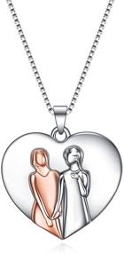 img 4 attached to 🎁 Sterling Silver Sister Pendant Necklace: Perfect Sister Gifts for Birthdays