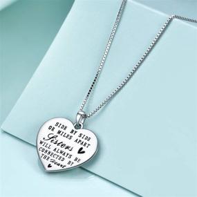 img 2 attached to 🎁 Sterling Silver Sister Pendant Necklace: Perfect Sister Gifts for Birthdays