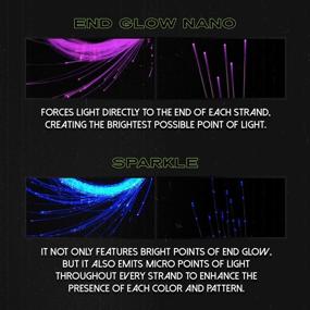 img 3 attached to 💫 GloFX Sparkle Fiber Space Whip Remix - Programmable LED Fiber Optic Whip, 6 Ft 360° Swivel - Super Bright Light Up Rave Toy EDM Pixel Flow Lace Dance Festival: Unleash Your Inner Dancer with this mesmerizing Light Show!