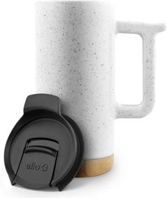 img 2 attached to Aspen Travel Mug, 16 oz, Speckled Dusty White