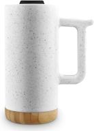 aspen travel mug, 16 oz, speckled dusty white logo