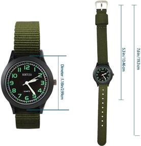 img 3 attached to School Kids Military Watch with Luminous Dial and Durable Nylon Strap