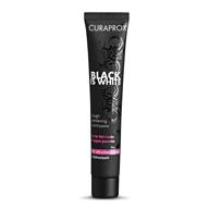 curaprox black is white charcoal whitening toothpaste - 90ml tube logo