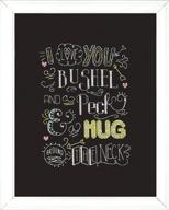 🎨 crafts 2888 hug chalkboard counted cross stitch kit, 8 by 10 inches by design works logo