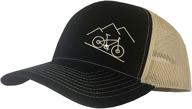 🧢 threadbound outdoor trucker hat snapback - mountain bike design: adventure-ready headgear for outdoor enthusiasts! logo