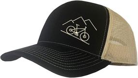 img 4 attached to 🧢 ThreadBound Outdoor Trucker Hat Snapback - Mountain Bike Design: Adventure-Ready Headgear for Outdoor Enthusiasts!