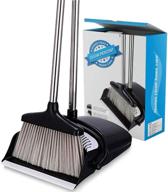 🧹 clean percent: heavy-duty broom and dustpan set for effortless sweeping and easy assembly - ideal for home, kitchen, office, lobby logo