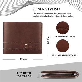 img 3 attached to Genuine Leather MALW374 Wallets: Men's Accessories and Wallets, Card Cases & Money Organizers with Exceptional Features