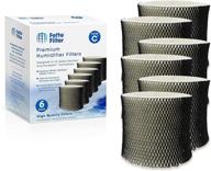 🔍 fette filter - pack of 6 humidifier wicking filters compatible with holmes hwf65, hwf65pdq-u - filter c - effective moisture control логотип