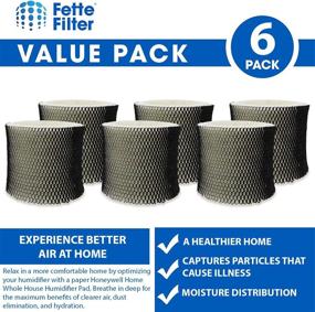 img 3 attached to 🔍 Fette Filter - Pack of 6 Humidifier Wicking Filters Compatible with Holmes HWF65, HWF65PDQ-U - Filter C - Effective Moisture Control