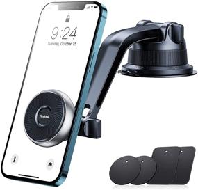 img 4 attached to 📱 Andobil Magnetic Phone Holder for Car - The Ultimate Dashboard Windshield Mount for iPhone 12 Pro Max 11 Samsung Jeep