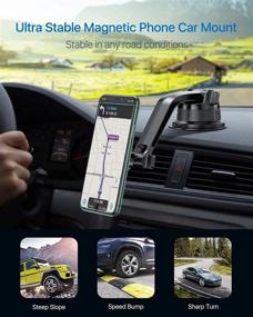 img 1 attached to 📱 Andobil Magnetic Phone Holder for Car - The Ultimate Dashboard Windshield Mount for iPhone 12 Pro Max 11 Samsung Jeep