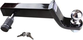 img 2 attached to Secure Your Haul with Connor Trailer Hitch Lock - Black Nickel Hitch Pin for Class III, IV, V Hitches, 1615190 Receiver Lock