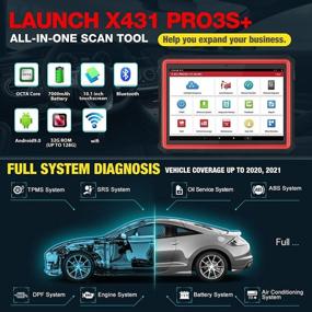 img 2 attached to LAUNCH X431 PRO3S+: Upgraded Ver. of X431 V PRO, Bi-Directional Scan Tool with OE-Level Full System Diagnostic Scanner, Key Programming, ECU Coding, AutoAuth for FCA SGW - 2 Years Free Update
