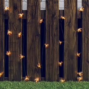 img 2 attached to 🐝 Shinymolly Solar String Lights: 2 Pack 21FT 30 LED Solar Bee Fairy Lights - Waterproof Outdoor Honeybee String Lights for Garden, Patio, Party & Weddings