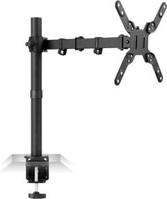 img 4 attached to 🖥️ Mount-It! Large Monitor Desk Mount for 42 Inch and Ultrawide Monitors, VESA 200 (200x200, 200x100) Bolting Pattern, Full Motion with Clamp and Grommet Base