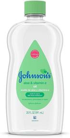 img 4 attached to 👶 Johnson's Baby Oil Enriched with Vitamin E, Aloe Vera & Mineral Oil – 20 Fl Oz