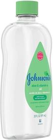 img 2 attached to 👶 Johnson's Baby Oil Enriched with Vitamin E, Aloe Vera & Mineral Oil – 20 Fl Oz