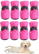 🐾 wtsykn 8pcs dog boots: non-slip paw protector with reflective straps for small to large dogs logo