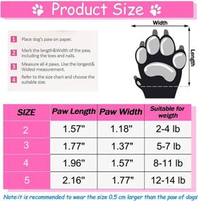 img 1 attached to 🐾 Wtsykn 8PCS Dog Boots: Non-Slip Paw Protector with Reflective Straps for Small to Large Dogs