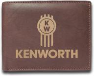 👛 engraved leather wallet with kenworth logo logo