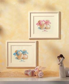 img 1 attached to 👶 Vervaco Counted Cross Stitch Kit: Adorable Baby Shoes Design - 6.4" x 7.6" - Perfect for DIY Crafters