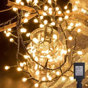 img 4 attached to 🎄 Best-Selling AWQ 500 LED 49ft Christmas Cluster Lights for Outdoor and Indoor Decoration - Ideal for Christmas Home Garden Wedding Party Xmas Tree Bedroom