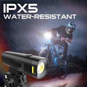 img 2 attached to 🚴 Hosim Urban & Mountain Road USB Rechargeable Bike Lights Set – Waterproof Bicycle Lamps (IPX5)