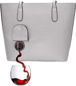 img 4 attached to Stylish PortoVino Wine Purse: Black Fashionable Women's Handbags & Wallets