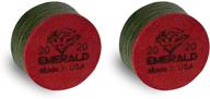 🎱 tiger emerald laminated billiard cue tips - pack of 2, available in 13mm or 14mm логотип