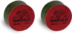 img 4 attached to 🎱 Tiger Emerald Laminated Billiard Cue Tips - Pack of 2, Available in 13mm or 14mm