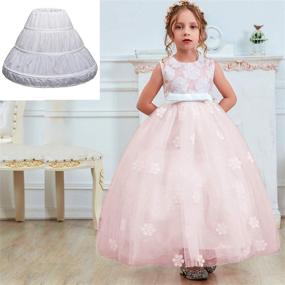 img 1 attached to 👗 Enhance Your Girl's Outfit with TTYAOVO Girls Hoops Petticoat Underskirt - A Must-Have Addition to Your Daughter's Wardrobe!