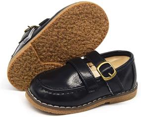 img 4 attached to 👞 Timatego Synthetic Leather Toddler Loafers Girls' Shoes