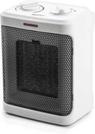🔥 pro breeze space heater: 1500w electric heater with 3 modes - adjustable thermostat for bedroom, home, office, and under desk - white logo