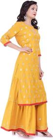 img 2 attached to Arayna Womens Palazzo Yellow Medium