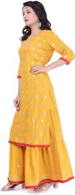 img 3 attached to Arayna Womens Palazzo Yellow Medium