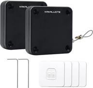 🚪 effortless and versatile: kakaluote punch-free automatic sensor door closer with drawstring (2 pack) логотип