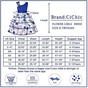 img 1 attached to Cichic Girls Christmas Dresses: Fancy Halloween & Christmas Festival Party Dress for 2-9 Years Toddler Girls