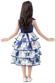 img 2 attached to Cichic Girls Christmas Dresses: Fancy Halloween & Christmas Festival Party Dress for 2-9 Years Toddler Girls