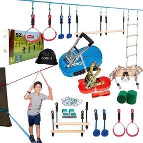 img 4 attached to Unleash Your Inner Warrior 🦾 with Top-Notch Obstacle Slackline Training Accessories