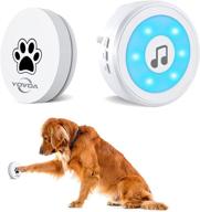 🐕 yovda dog doorbell: self-powered potty training communication bell with waterproof design, led flash & 5 volume levels логотип