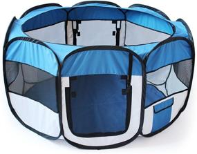 img 3 attached to 🐾 Folding Pet Playpen: Allmax's Space-Saving Solution for Pet Owners